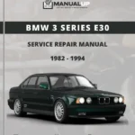 BMW 3 Series E30 1982 To 1994 Service Repair Manual - Workshop Manual PDF Download