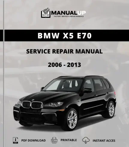 BMW X5 E70 2006 to 2013 Service Repair Manual - Workshop Manual PDF Download