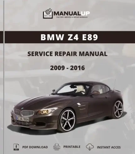 BMW Z4 E89 2009 To 2016 Service Repair Manual - Workshop Manual PDF Download