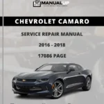 Chevrolet Camaro 2016 To 2018 Service Repair Manual - Workshop Manual PDF Download