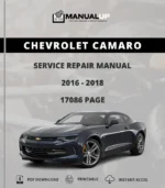 Chevrolet Camaro 2016 To 2018 Service Repair Manual - Workshop Manual PDF Download