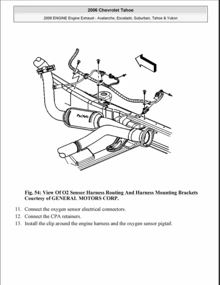 Chevrolet Tahoe 2002 To 2006 Service Repair Manual