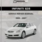 Infiniti G35 2003 To 2007 Coupe Sedan Service Repair Manual - Workshop Manual PDF Download