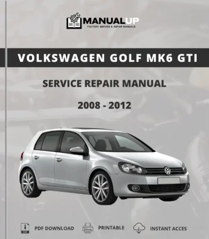 VOLKSWAGEN Golf MK6 GTI 2008 To 2012 Service Repair Manual - Workshop Manual PDF Download