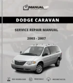 Dodge Caravan 2003 To 2007 Service Repair Manual - Workshop Manual PDF Download