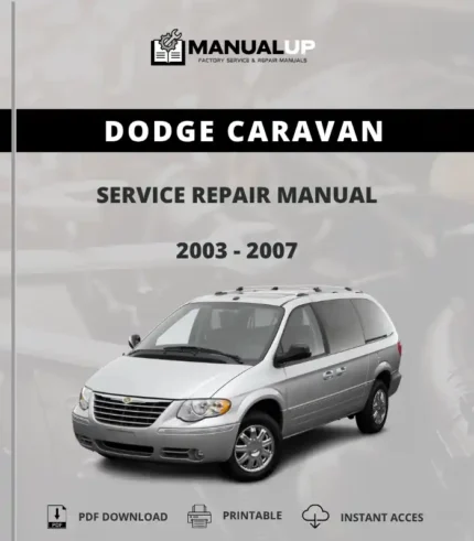 Dodge Caravan 2003 To 2007 Service Repair Manual - Workshop Manual PDF Download