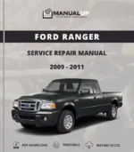 Ford Ranger 2009 To 2011 Service Repair Manual - Workshop Manual PDF Download