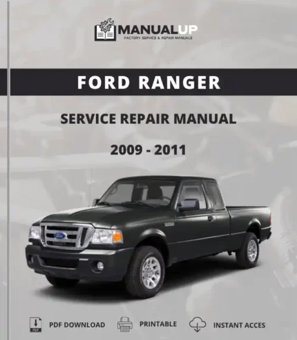 Ford Ranger 2009 To 2011 Service Repair Manual - Workshop Manual PDF Download