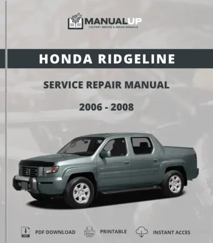 Honda Ridgeline 2006 To 2008 Factory Service Repair Manual - Workshop Manual PDF DownloadTahoe 2002 To 2006 Service Repair Manual - Workshop Manual