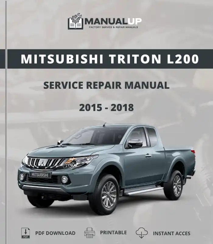 Mitsubishi Triton L200 2015 To 2018 Service Repair Manual - Workshop Manual PDF Download