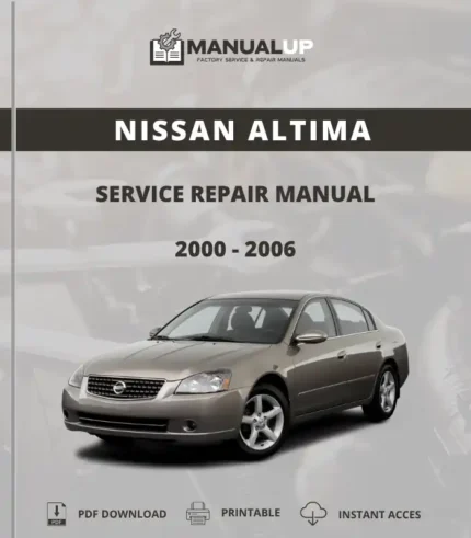 Nissan Altima 2000 To 2006 Service Repair Manual - Workshop Manual PDF Download